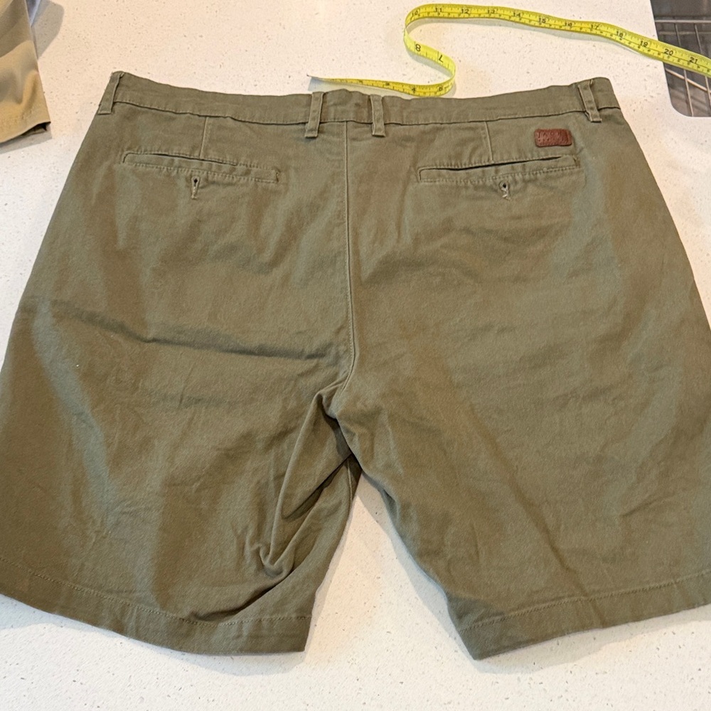 Jachs Men's Khaki Flat Front Shorts - Picture 7 of 7